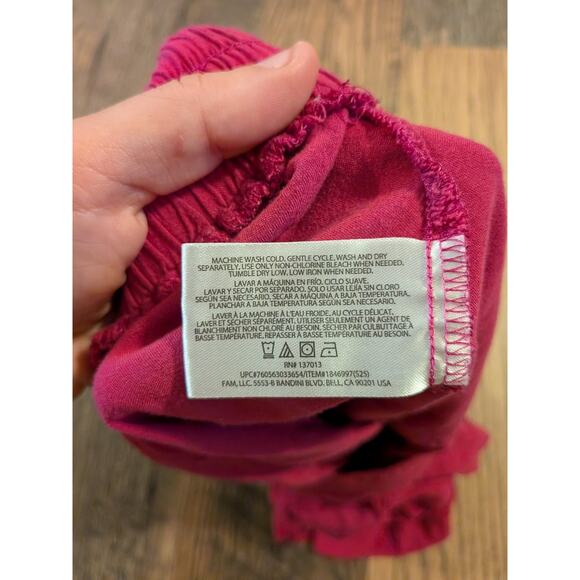 wild fox hot pink shorts 100% rayon size M - Picture 3 of 6